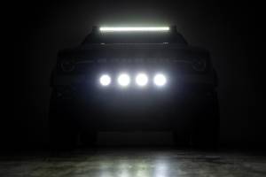 Rough Country - Nudge Bar w/ Tow Hooks 20 Inch Black DRL Single Row LED Ford Bronco Sport (21-24) Rough Country - Image 6