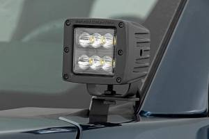 Rough Country - LED Light Kit Ditch Mount 2 Inch Black Pair Spot Ford F-150 (15-26)/F-150 Lightning (22-26) Rough Country - Image 2