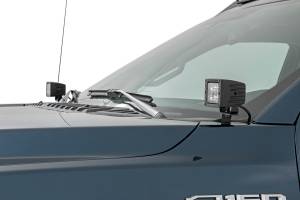 Rough Country - LED Light Kit Ditch Mount 2 Inch Black Pair Spot Ford F-150 (15-26)/F-150 Lightning (22-26) Rough Country - Image 3