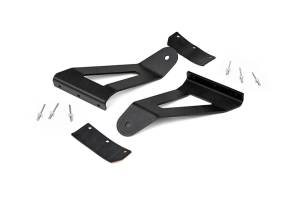 Rough Country - LED Light Kit Windshield Mount 50 Inch Black Dual Row White DRL Jeep Cherokee XJ (84-01) Rough Country - Image 3