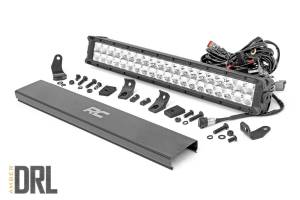 20 Inch Chrome Series LED Light Bar Dual Row Amber DRL Rough Country