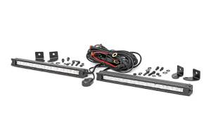 Rough Country - 10 Inch Chrome Series LED Light Bar Slim Line Pair Rough Country - Image 2