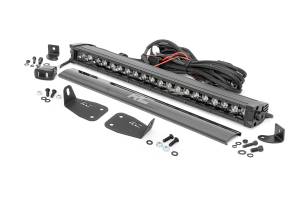 Rough Country - LED Light Kit Bumper Mount 20 Inch Black Single Row White DRL Ford Bronco Sport (21-26) Rough Country - Image 2