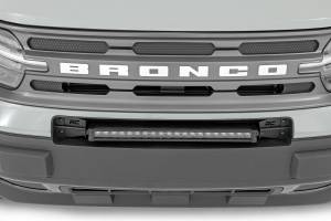 Rough Country - LED Light Kit Bumper Mount 20 Inch Black Single Row White DRL Ford Bronco Sport (21-26) Rough Country - Image 5