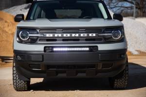 Rough Country - LED Light Kit Bumper Mount 20 Inch Black Single Row White DRL Ford Bronco Sport (21-26) Rough Country - Image 6