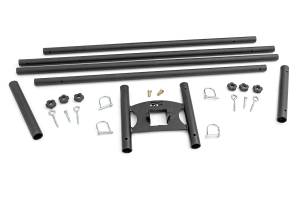 Flag Pole Holder Dual 2 Inch Hitch w/ Flag Poles Rough Country