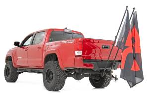 Rough Country - Flag Pole Holder Dual 2 Inch Hitch w/ Flag Poles Rough Country - Image 2