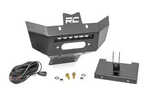 Winch Bumper Black Series LED 6 Inch Light Slime Line Can-Am Renegade 1000/Renegade 500 Rough Country