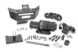 Winch Bumper 4500-Lb Winch Synthetic Rope Can-Am Renegade 1000/Renegade 500 Rough Country