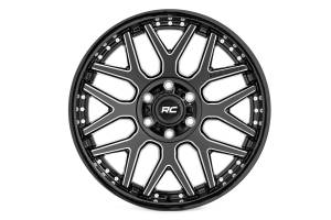 Rough Country - 95 Series Wheel Machined One-Piece Gloss Black 22x10 8x180 -19mm Rough Country - Image 2