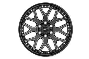 Rough Country - 95 Series Wheel One-Piece Gloss Black Machined 20x10 8x6.5 -19mm Rough Country - Image 2