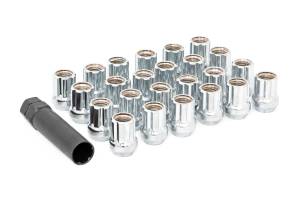 M14 x 2.0 Lug Nut Set of 24 Chrome Open End Rough Country