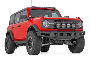 Rough Country - Light Bar Mount 6.5 Inch Round LED (Quad) OE Modular Steel Ford Bronco (21-25) Rough Country - Image 3