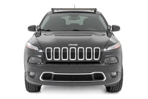 Rough Country - LED Light Kit Roof Mount 40 Inch Black Single Row Jeep Cherokee KL (14-23) Rough Country - Image 2