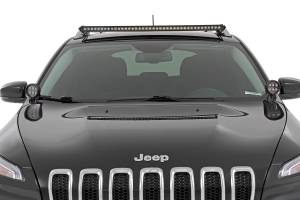 Rough Country - LED Light Kit Roof Mount 40 Inch Black Single Row Jeep Cherokee KL (14-23) Rough Country - Image 3