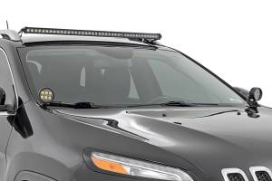 Rough Country - LED Light Kit Roof Mount 40 Inch Black Single Row Jeep Cherokee KL (14-23) Rough Country - Image 4