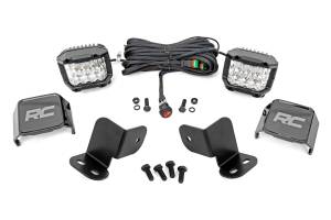 Rough Country - LED Light Kit Rear Mount 3 Inch Chrome Pair Wide Angle Segway 570 F Rough Country - Image 1