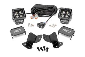 Rough Country - LED Light Kit Rear Mount 2 Inch Black Pair Amber DRL Segway 570 F Rough Country - Image 1