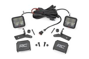 LED Light Kit Hinge Mount 2 Inch Spectrum Pair Jeep Gladiator JT/Wrangler JL (18-26) Rough Country