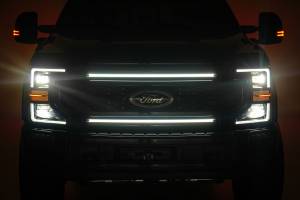 Rough Country - LED Light Kit Grille Mount 30 Inch DRL Ford F-250/F-350 Super Duty (17-22) Rough Country - Image 1