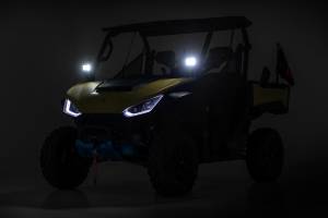 Rough Country - LED Light Kit Front Mount 2 Inch Black Pair White DRL Segway 570 F Rough Country - Image 6