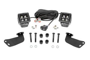 Rough Country - LED Light Kit Front Mount 2 Inch Black Pair Amber DRL Segway 570 F Rough Country - Image 1