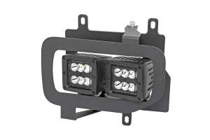 Rough Country - LED Light Kit Fog Mount Dual 2 Inch Black Pairs Spot/Flood Ford F-150 (15-17) Rough Country - Image 2