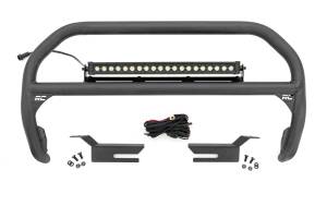 Nudge Bar 20 Inch Black DRL Single Row LED Ford Bronco 4WD (2021-2025) Rough Country