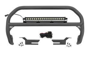 Nudge Bar 20 Inch Black Single Row LED Ford Bronco 4WD (2021-2025) Rough Country