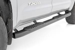Rough Country - Oval Nerf Step Crew Cab Black Toyota Tundra 2WD/4WD (2007-2021) Rough Country - Image 3