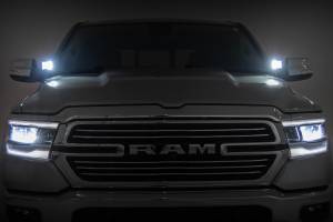 Rough Country - LED Light Kit Ditch Mount 3 Inch OSRAM Wide Ram 1500 2WD/4WD (2019-2026) Rough Country - Image 4