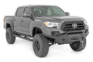 Rough Country - Oval Nerf Step Double Cab Black Toyota Tacoma 2WD/4WD (2005-2023) Rough Country - Image 2
