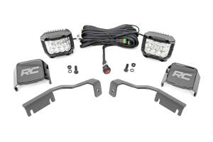 LED Light Kit Ditch Mount 3 Inch OSRAM Wide Nissan Frontier (22-26) Rough Country
