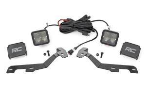 LED Light Kit Ditch Mount 2 Inch Spectrum Pair Spot Ram 1500 (19-26) Rough Country