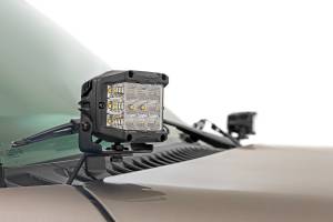 Rough Country - LED Light Kit Ditch Mount 2 Inch Black Pair Spot Chevy Silverado 1500 (99-06)/Tahoe (00-06) Rough Country - Image 2