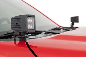 Rough Country - LED Light Kit Ditch Mount 2 Inch Black Pair Amber DRL Nissan Frontier (22-26) Rough Country - Image 3