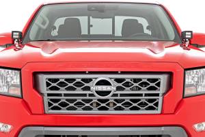Rough Country - LED Light Kit Ditch Mount 2 Inch Black Pair Amber DRL Nissan Frontier (22-26) Rough Country - Image 4