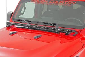 Rough Country - LED Light Kit Cowl Mount 50 Inch Spectrum Single Row Jeep Gladiator JT/Wrangler JL (18-26) Rough Country - Image 2