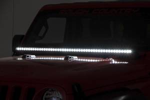 Rough Country - LED Light Kit Cowl Mount 50 Inch Spectrum Single Row Jeep Gladiator JT/Wrangler JL (18-26) Rough Country - Image 4
