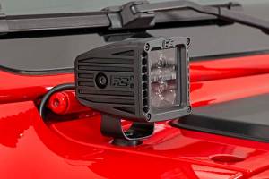 Rough Country - LED Light Kit Cowl Mount 2 Inch Spectrum Pair Jeep Gladiator JT/Wrangler JL (18-26) Rough Country - Image 3