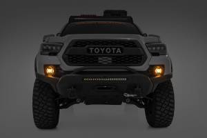 Rough Country - LED Fog Light Kit 3.5 Inch Round Black Series Amber DRL Toyota Tacoma (16-23) Rough Country - Image 2