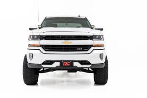 Rough Country - LED Ditch Light Kit 2in Black Pair Amber DRL Silverado/Sierra 1500 (14-18 & Classic) Rough Country - Image 3