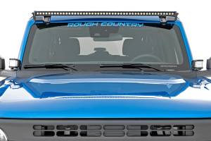 Rough Country - LED Light Kit Ditch Mount 2 Inch Black Pair Amber DRL Ford Bronco (21-25) Rough Country - Image 3
