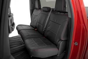Rough Country - Leather Seat Covers FR Bucket RR 60/40 Chevy/GMC Sierra 1500 (19-25)/Silverado 1500 (19-26) Rough Country - Image 2