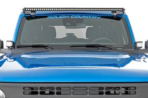 Rough Country - LED Light Kit Ditch Mount 2 Inch Black Pair Flood Pattern Ford Bronco (21-25) Rough Country - Image 4
