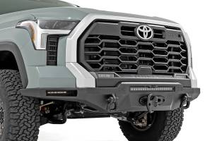 Rough Country - Hybrid Front Bumper 12000S Black LED w/ Amber DRL Toyota Tundra (22-26) Rough Country - Image 3