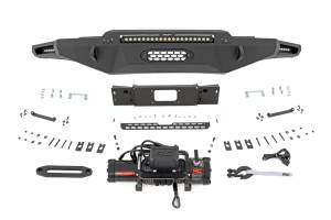 Rough Country - Hybrid Front Bumper 12000S Black LED Toyota Tundra 2WD/4WD (2022-2026) Rough Country - Image 1