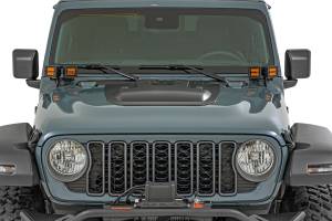 Rough Country - Hood Scoop PX8 Black Jeep Gladiator JT/Wrangler JL 4WD (2018-2026) Rough Country - Image 2