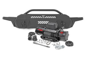 Front Bumper High Clearance 9500-Lb Pro Series Winch Synthetic Rope Toyota Tacoma 4WD (16-23) Rough Country