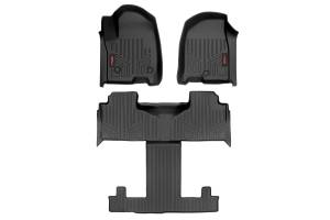 Floor Mats FR & RR FR/RR Bucket Chevy/GMC Tahoe/Yukon 2WD/4WD (21-26) Rough Country